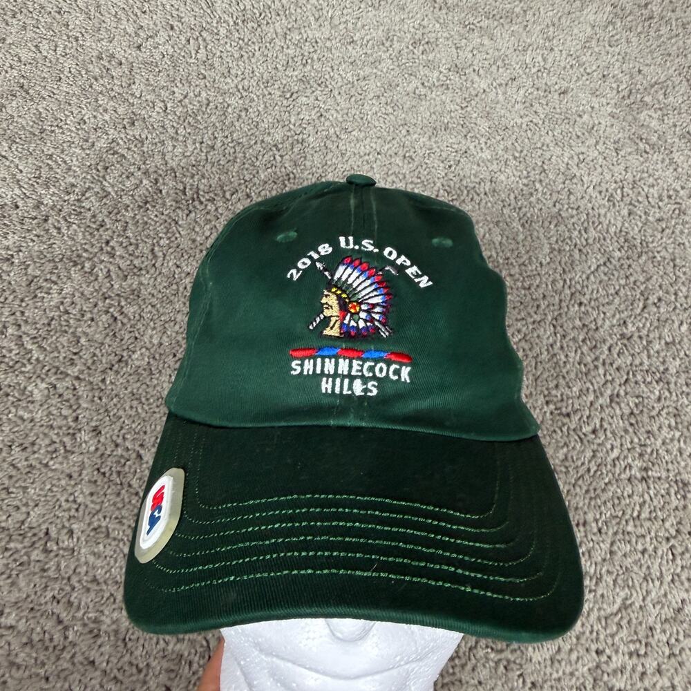 2018 U.S. Open Shinnecock Hills Hat Cap Strap Back Mens One Size Green USGA Golf